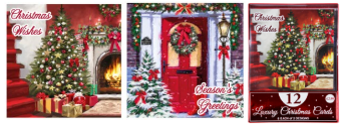 12 X XMAS AT HOME CARDS