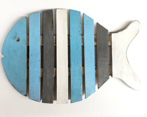 BARRED BLUE/WHITE FISH 40CMS