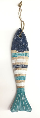 FISH HANGER ON ROPE 45CMS LARGE