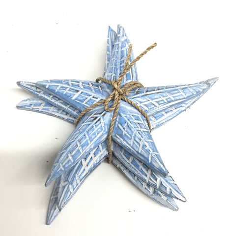 SET OF 3 BLUE STARFISH