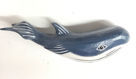 SET OF 3 BLUE  LONG WHALES