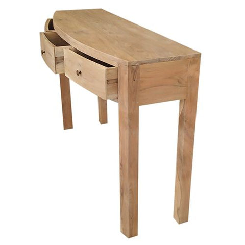 CURVED CONSOLE 3 DRAWERS W/W
