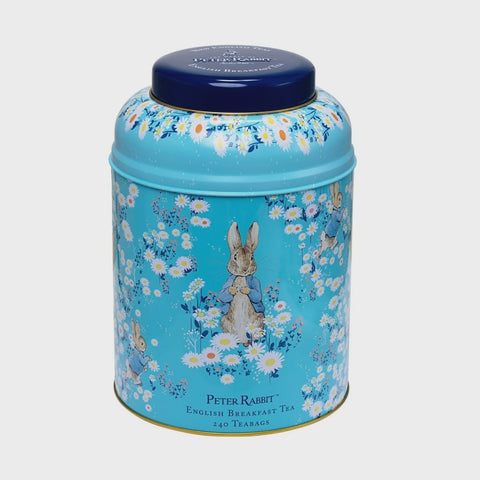PETER RABBIT BLUE DAISIES 240 ENGLISH TEABAGS TIN