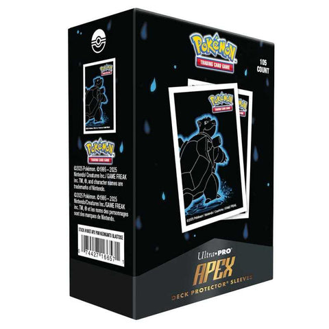 ULTRA PRO: NEON KANTO APEX BLASTOISE SLEEVES (105 SLEEVES)