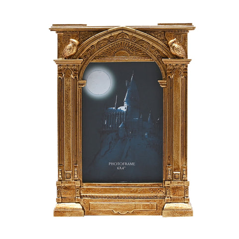 WARNER BROS HARRY POTTER ALUMNI GOLD PHOTO FRAME HOGWARTS