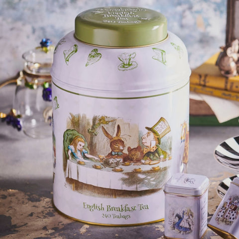 ALICE IN WONDERLAND CLASSSIC TEA CADDIE - ENGLISH BREAKFAST 240