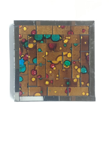 MOSAIC COASTER  LIGHT BROWN SPECKLED