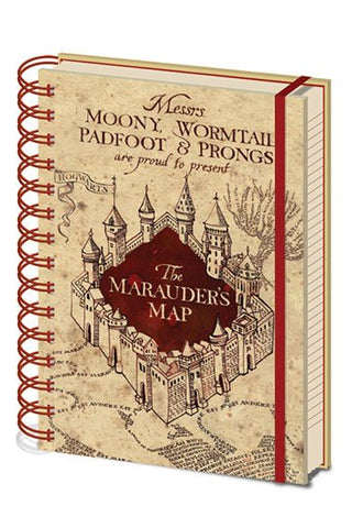 HARRY POTTER NOTEBOOK A5 MARAUDERS MAP