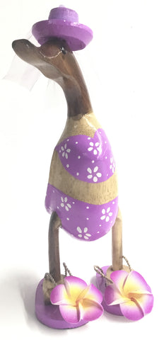 LILAC FLOWER DUCK 25CMS
