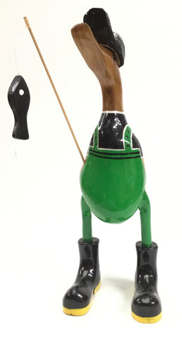 FISHERMAN DUCK WITH ROD 25CMS