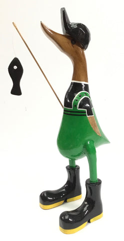 FISHERMAN DUCK WITH ROD 25CMS