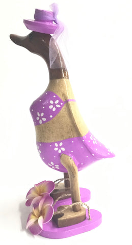 LILAC FLOWER DUCK 25CMS