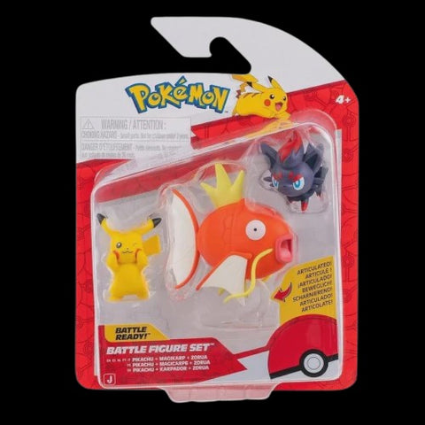 BATTLE FIGURES PIKACHU MAGIKARP ZORUA