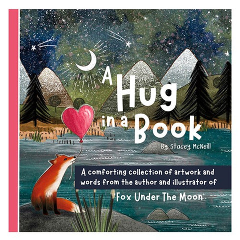 FOX UNDER THE MOON HUG IN A BOOK