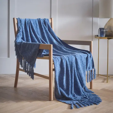 MALMO THROW BLUE 127X152CMS