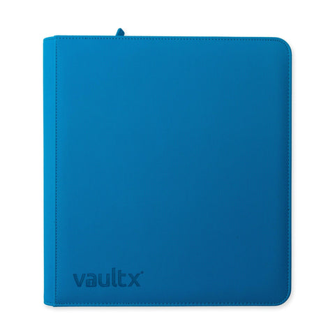 VAULT X - 12 POCKET EXO- TEC ZIP BINDER NEON BLUE