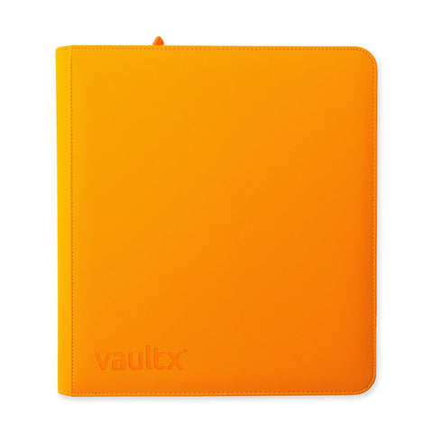 VAULT X - 12 POCKET EXO- TEC ZIP BINDER NEON ORANGE