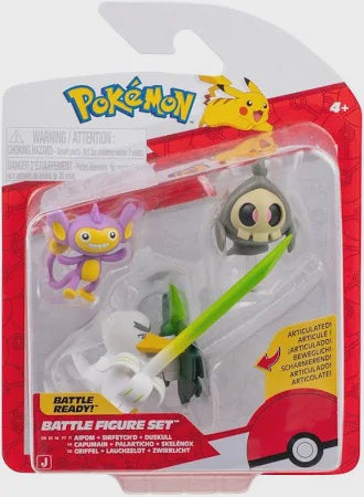 BATTLE FIGURES AIPOM SIRFETCHD + DUSKULL