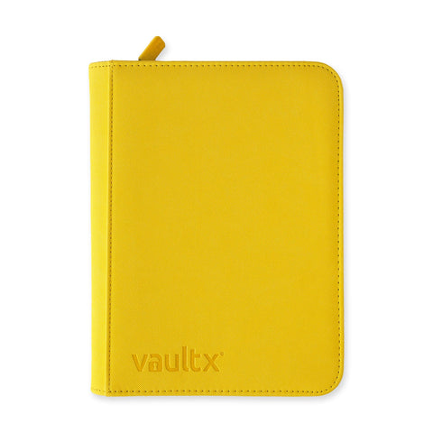 VAULT X - 4 POCKET EXO-TEC ZIP BINDER SUNRISE YELLOW