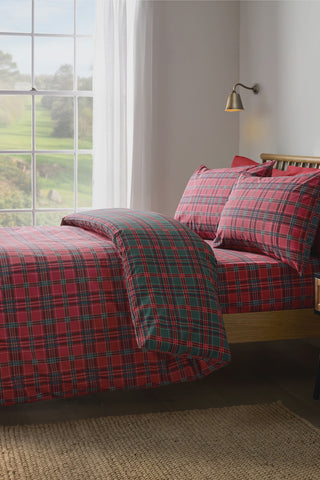 TARTAN CHECK RED/GREEN KING SIZE