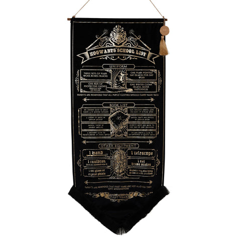HARRY POTTER - SCHOOL LIST BANNER