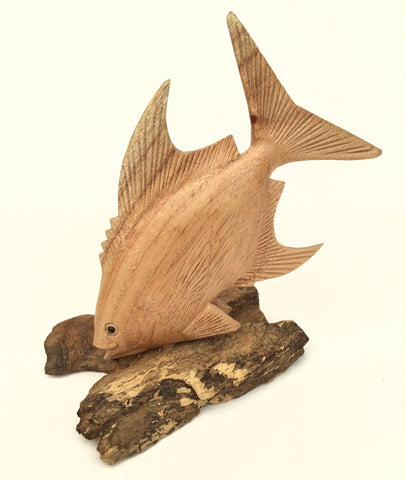 FISH ON WOOD 20CMS