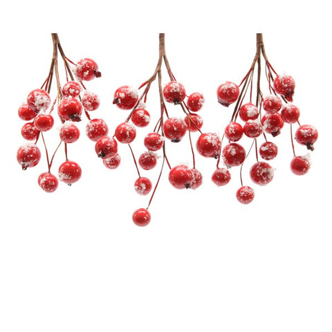 3X RED BERRY WITH SNOW PICKS