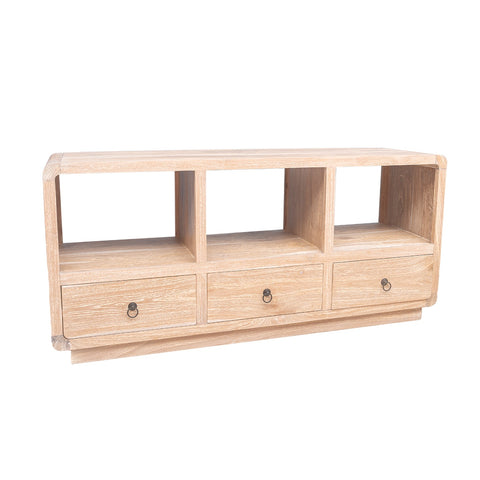 RWW 3 DRAWER ROUND EDGE MEDIA UNIT