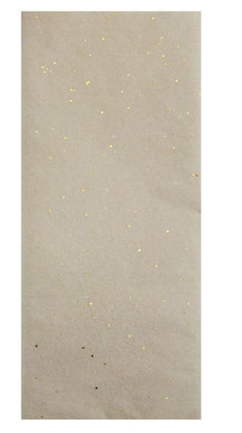 TISSUE KRAFT GLITTER X6 SHEETS