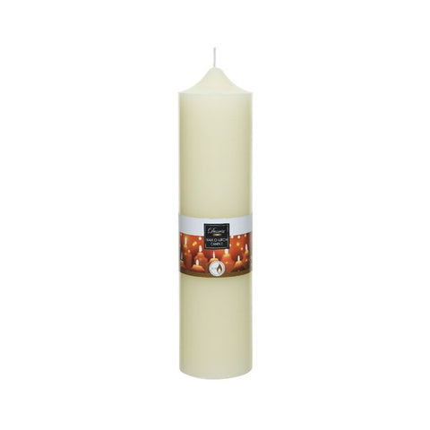 IVORY CHURCH CANDLE  7.5X30CMS