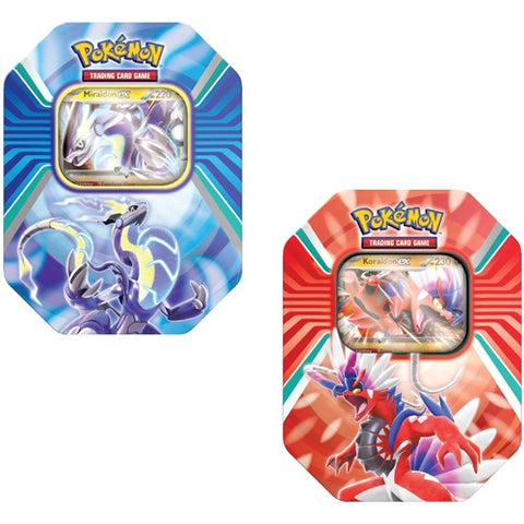 Pokemon 2023 Collectors Paldea Legends Tins - SET OF 2 (Miraidon EX & Koraidon  EX) 