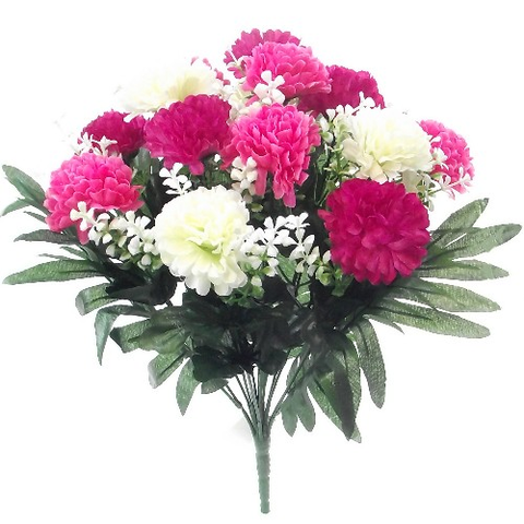MINI MUM BUSH IVORY/PINK/CERISE