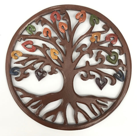 30CMS DARK TREE OF LIFE PLAQUE