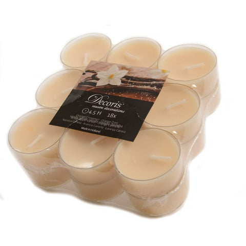 18X SCENTED TEA LIGHTS VANILLA