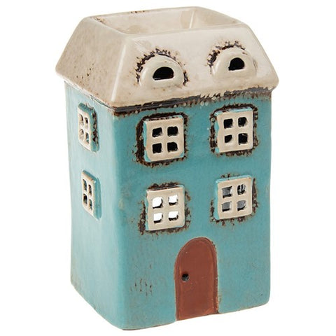 VILLAGE POTTERY TEAL SQUARE WARMER