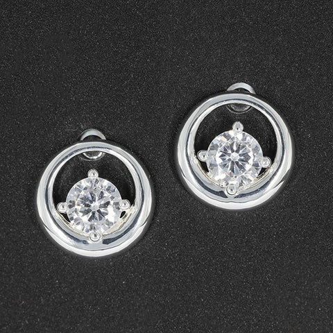 339618 PURE ELEGENCE CHIC SILVER PLATED STUDS