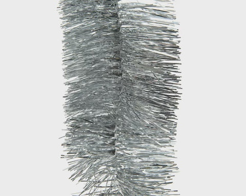 TINSEL GARLAND SILVER 2.7MTS