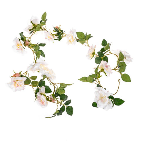 ROSE GARLAND CREAM 185CMS