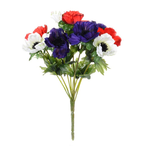 ANEMONE BUSH PURPLE/WHITE/RED