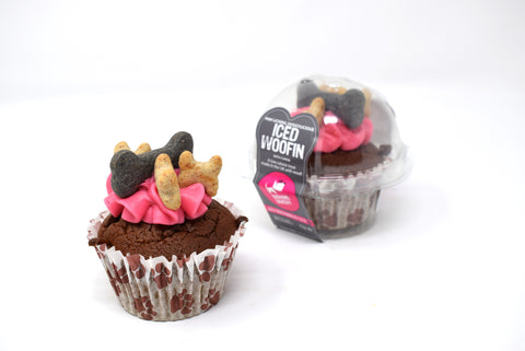 BARKING BAKERY PINK ICED CAROB WOOFIN