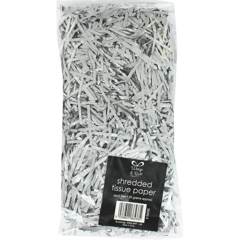 SHREDDED TISSUE PAPER SILVER