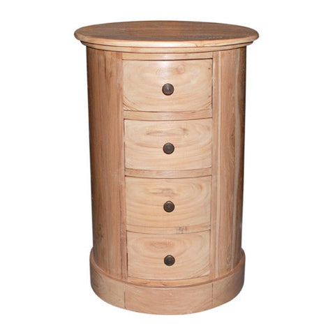 CYLINDER 60CM 4 DRAWER W/W