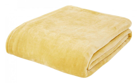 RASCHEL SOFT TOUCH THROW 200X240 OCHRE