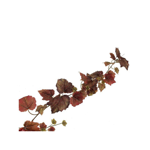 GRAPE LEAF GARLAND BURGUNDY