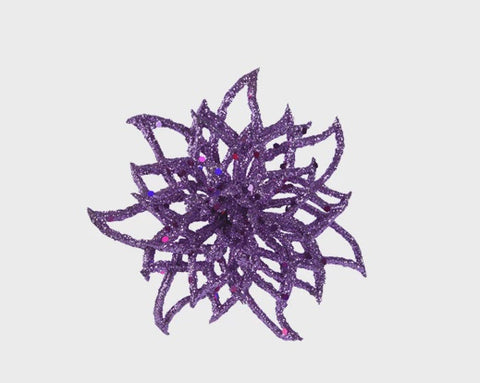 FLOWER ON CLIP PURPLE