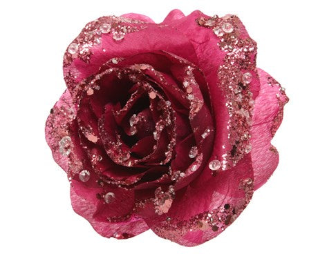 ROSE ON CLIP MAGNOLIA