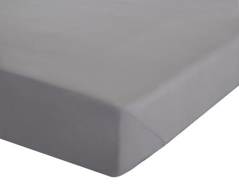 SHEET FITTED GREY SINGLE