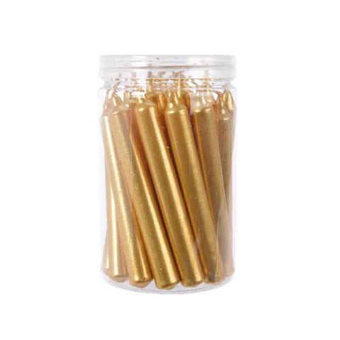 22X SMALL CANDLES GOLD