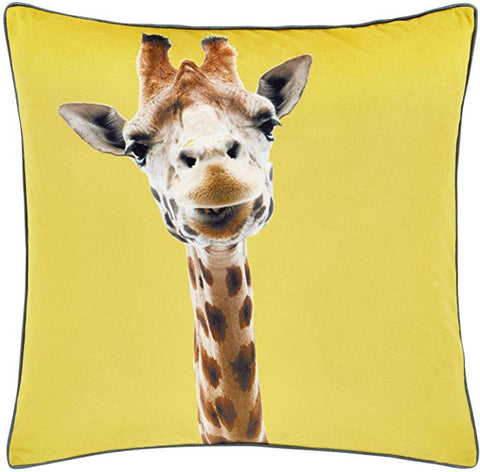 YELLOW GIRAFFE CUSHION 55CMS COMPLETE