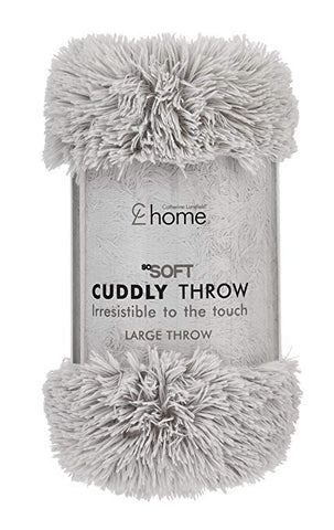 CUDDLY THROW SILVER 150X200